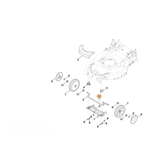Stihl   Podkładka zabezpieczająca 5 9460 624 0500